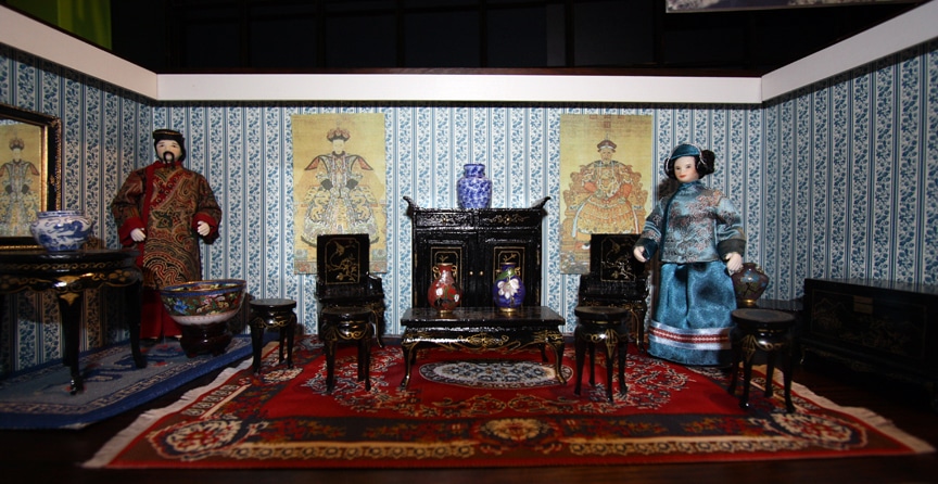 Miniature room by Ruth Rosenfeld, gift in honor of Ruth Rosenfeld, from the collection of Strong National Museum of Play.