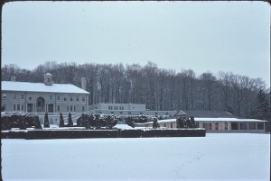 Strong mansion in Pittsford with added wings for collections, c. 1970.