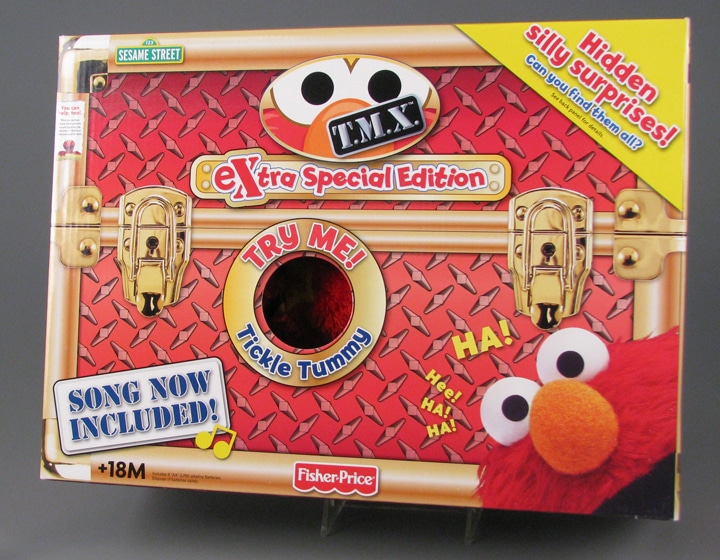 TMX Elmo Box, 2007. From the collection of Strong National Museum of Play, gift of Ron and Patricia Dubren.