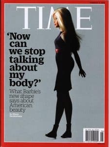 Time magazine, February 2016, The Strong, Rochester, New York. One of Barbie’s new figures graces the cover of Time in February 2016. In an op-ed that appeared on Time’s website at the same time, Charlotte Alder mused, “If we took her work life half as seriously as we took her waist measurement, we could use Barbie as a way to talk to girls about the jobs they want, not the bodies they want.”