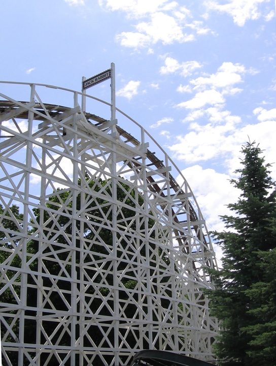 That exciting first drop on the Jack Rabbit.