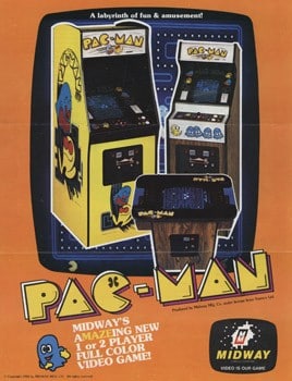 Pac-man arcade poster