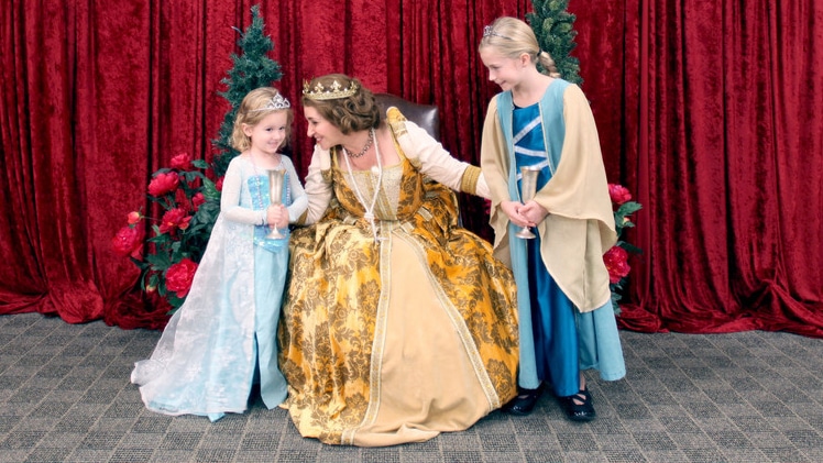 royal queen and two princesses