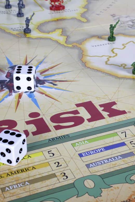 Risk board game detail