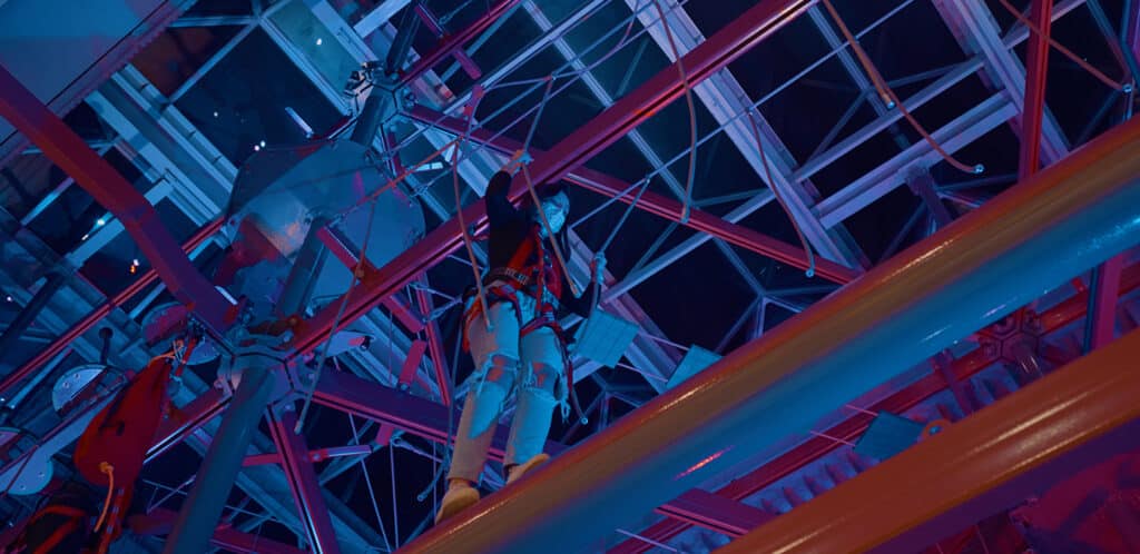 Skyline climb ropes course