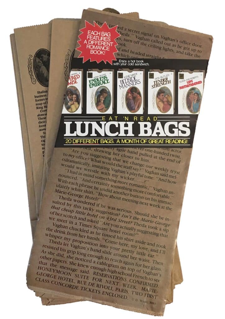 Romance lunch bags, 2021, courtesy of the author.