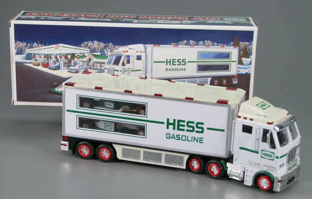 Hess Toy Truck and Race Cars, 2003, gift of James Dorofy. The Strong, Rochester, New York.