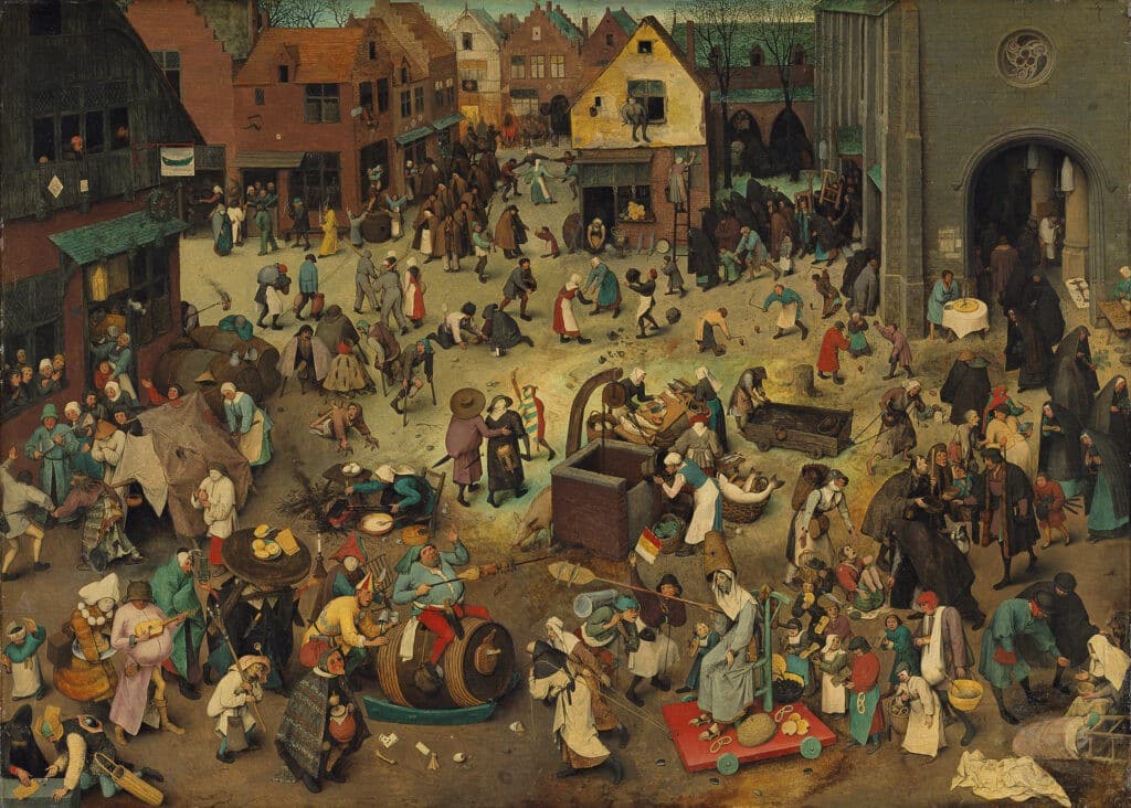 Pieter Bruegel the Elder, “The Battle Between Carnival and Lent,” 1559.