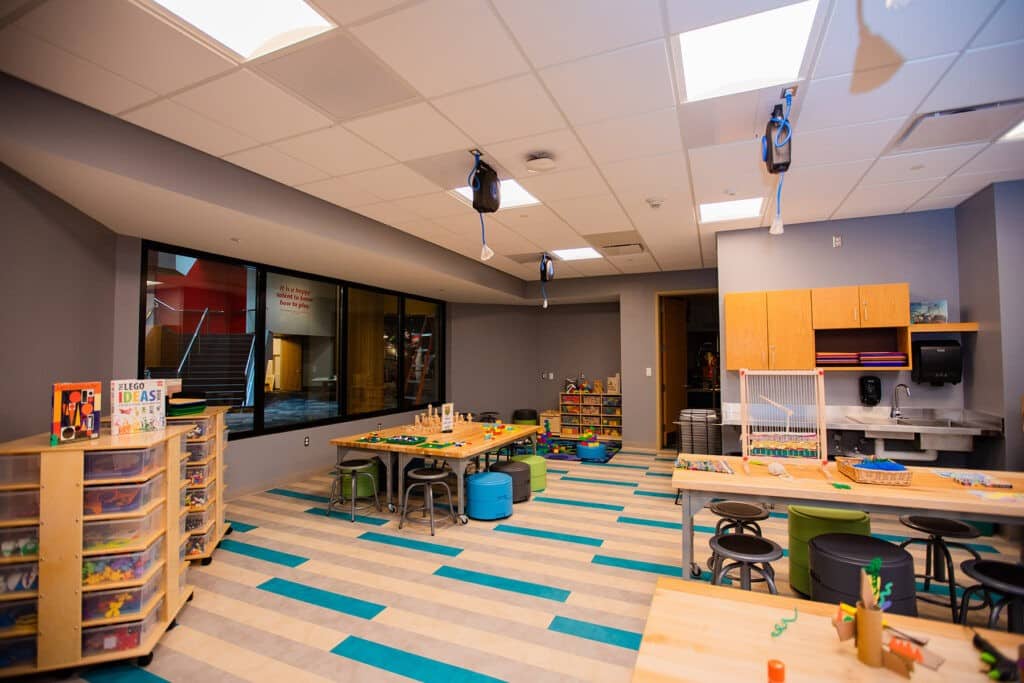 Interior of the Play Lab at The Strong, Rochester, New York. 