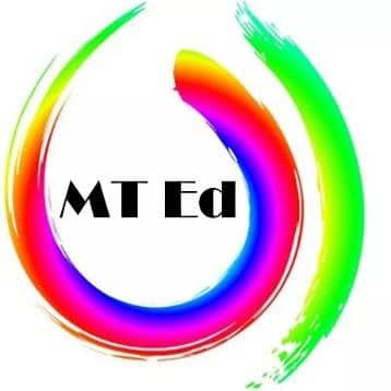 MT Ed Logo with colorful swirl