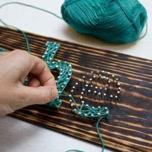 String Art Workshop in the Play Lab