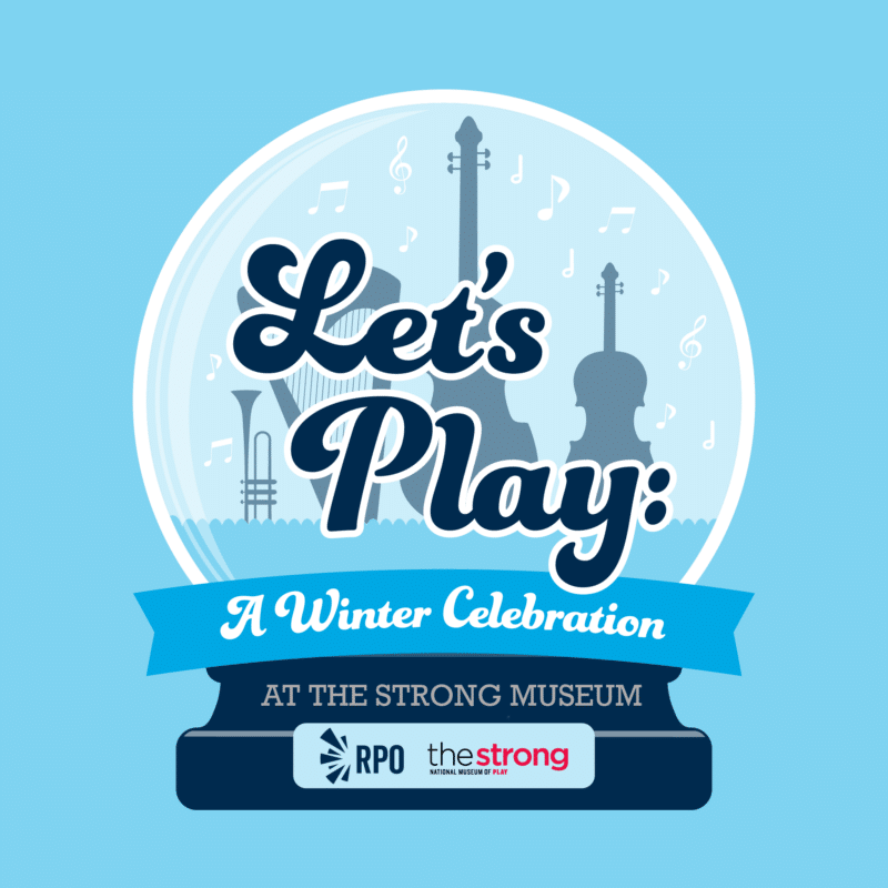 Let's Play: A winter celebration logo