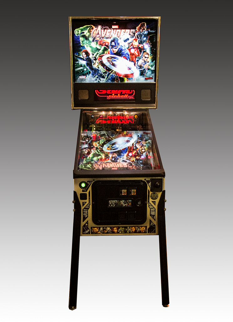 The Avengers pinball machine, Stern Electronics, Inc., Chicago, IL. The Strong, Rochester, New York.