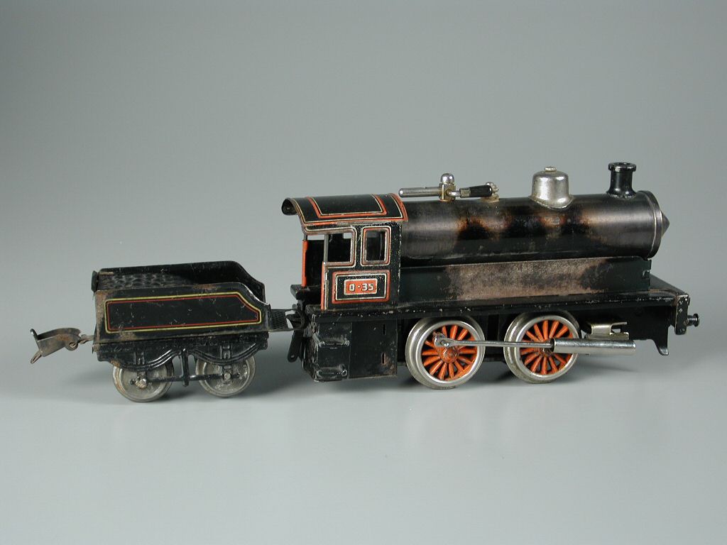 Toy steam locomotive, Bing Ltd., Nuremberg, Germany, 1910-1920. The Strong, Rochester, New York.  