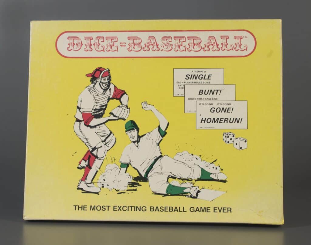 Dice-Baseball game box, 1981, The Strong, Rochester, New York.