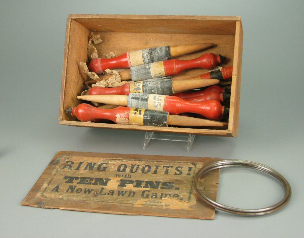 Image of Ring Quoits! with Ten Pins A New Lawn Game, ca. 1900. The Strong. Rochester, NY.