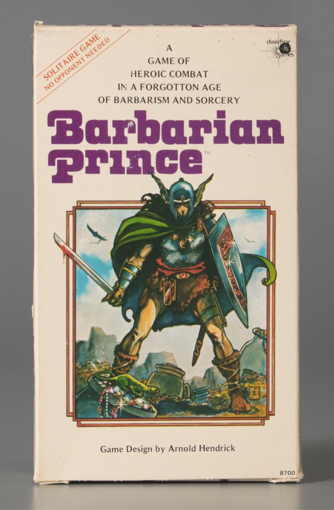 Image of Barbarian Prince, Dwarfstar Games, 1981, gift of Georgeann Hendrick in memory of Arnold J. Hendrick. The Strong National Museum of Play, Rochester, New York. 