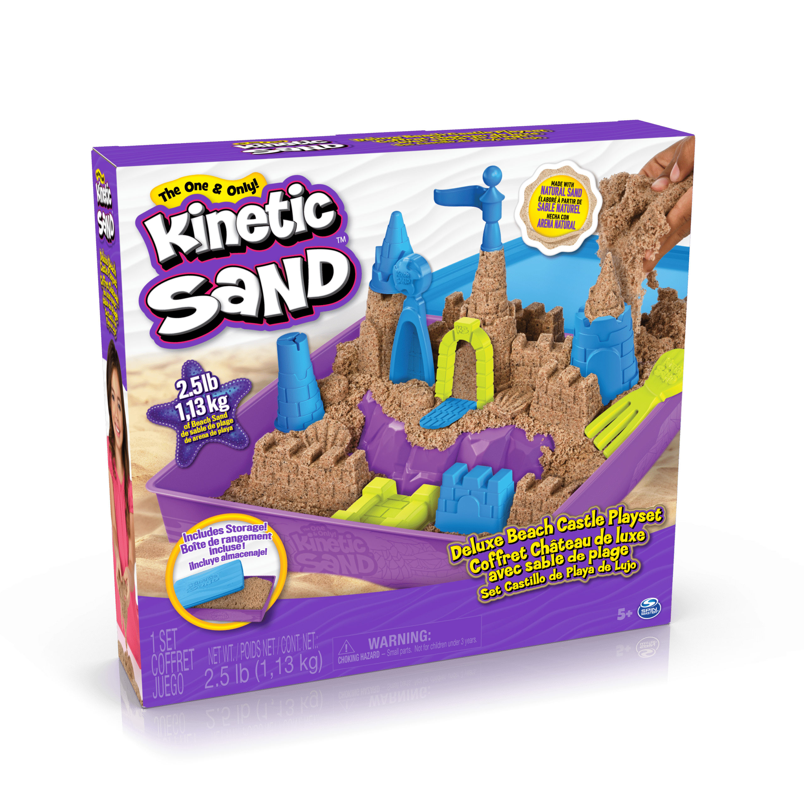 Kinetic Sand Deluxe Beach Castle Playset