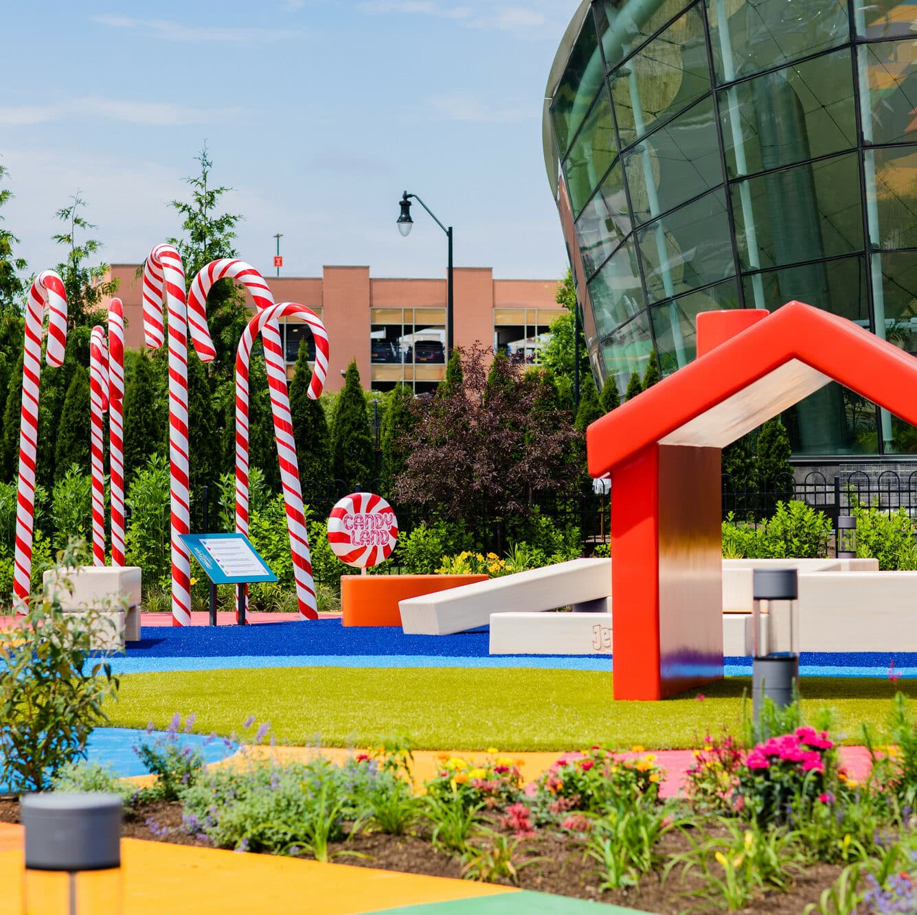 Candyland pieces in the Hasbro Game Park