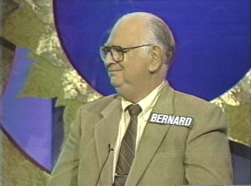 Picture of Screengrab of Bernard Boiko on Wheel of Fortune, 1989. From Digital Series III, Folder 02 of the Game Show Dynamos collection. The Strong, Rochester, New York.