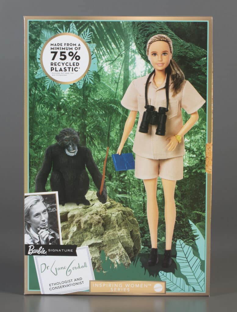 Image of Inspiring Women Barbie Doll: Jane Goodall, 2022, The Strong National Museum of Play, Rochester, New York.