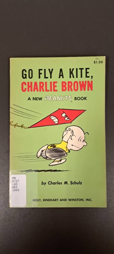 Illustration of Go Fly a Kite, Charlie Brown. 1960. The Strong. Rochester, NY