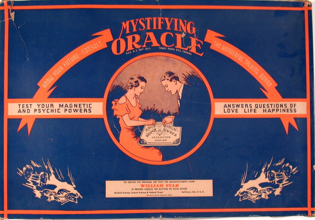 Image of The Mystifying Oracle / Ouija, William Fuld, 1938, Gift of Neil R. Scheier, M.D., The Strong National Museum of Play, Rochester, New York.