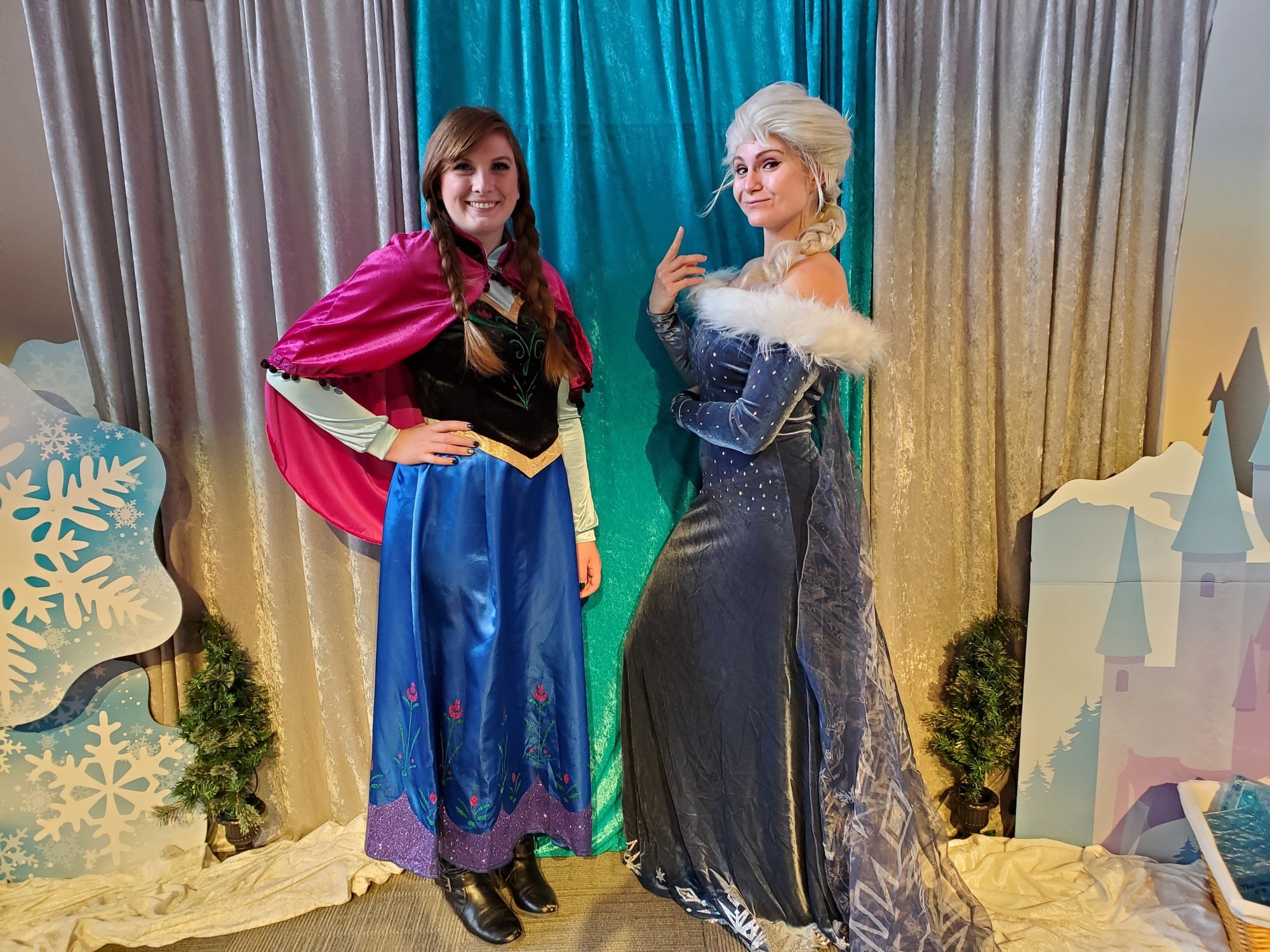 Elsa and Anna from Frozen