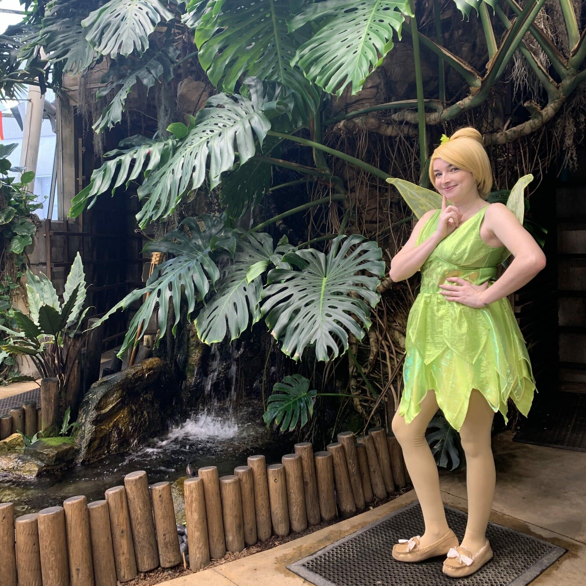 Tinkerbell in the Dancing Wings Butterfly Garden