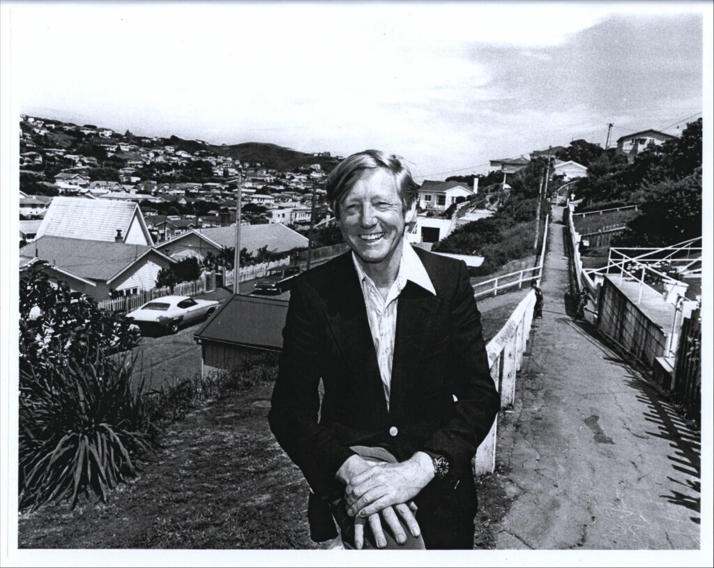 Picture of Brian Sutton-Smith in New Zealand. The Strong National Museum of Play, Rochester, New York.