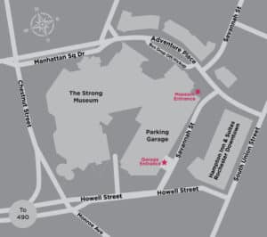 Museum guest parking map