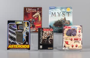 Cover art of the five games inducted into the hall of fame