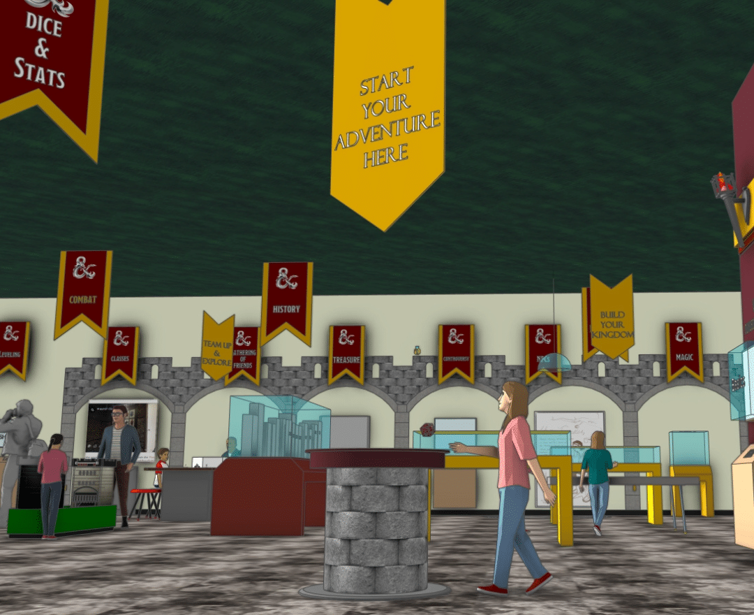 Digital Mockup of exhibit.