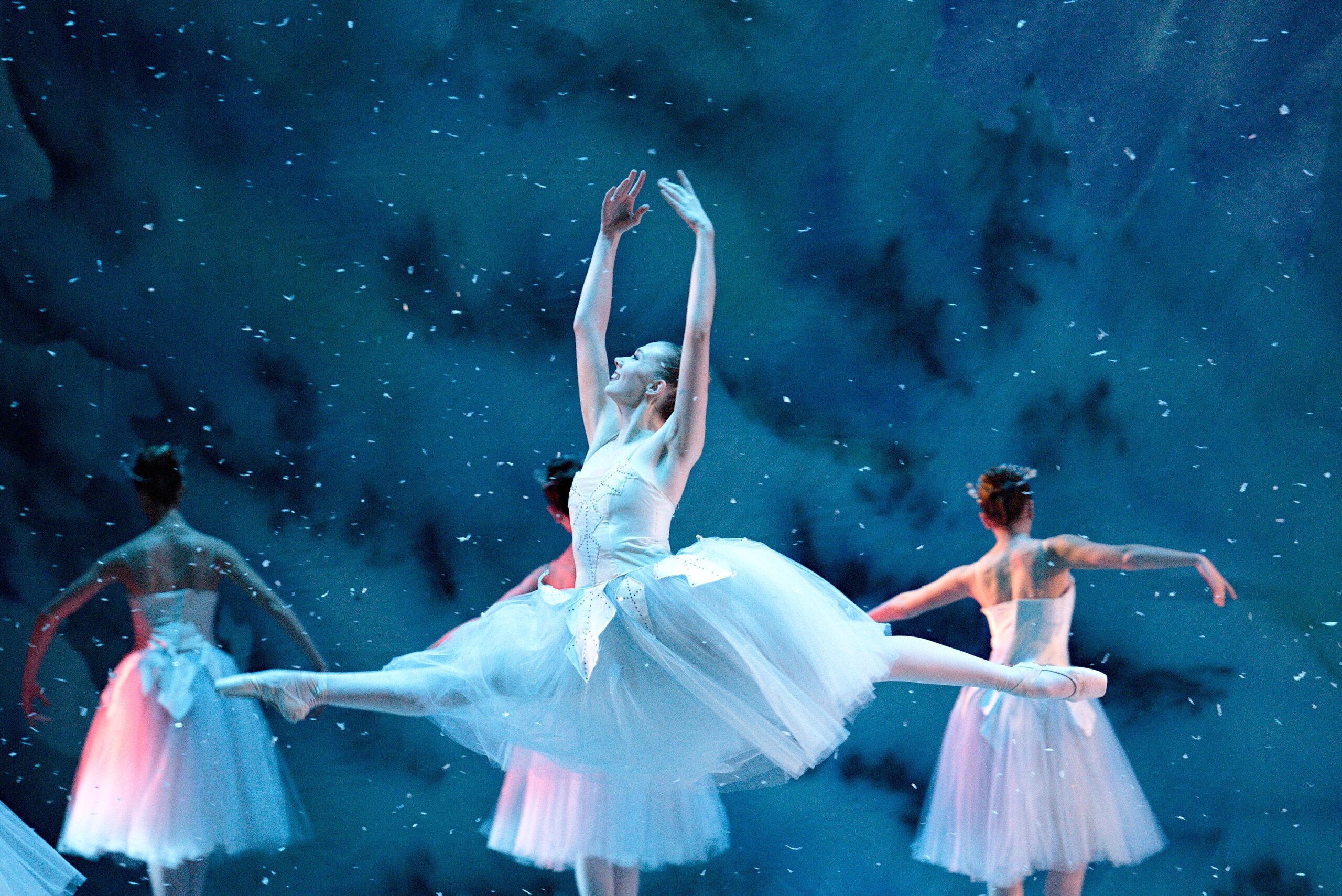 Dancer jumping through the air.