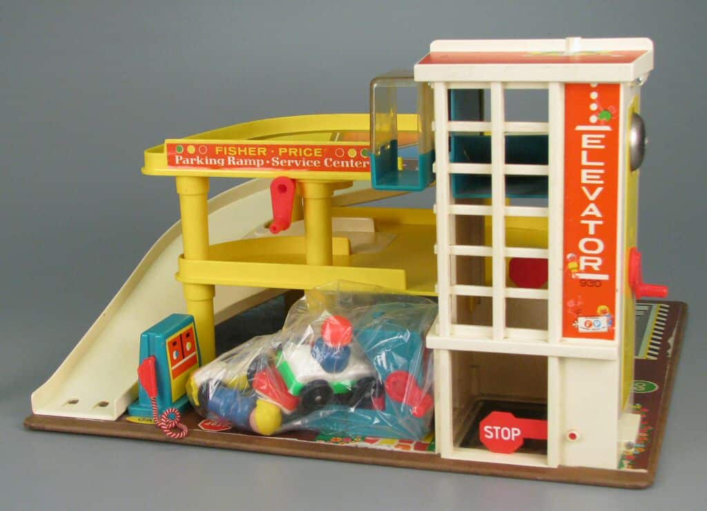 Fisher-Price parking ramp service center, 1970. The Strong National Museum of Play, Rochester, New York.