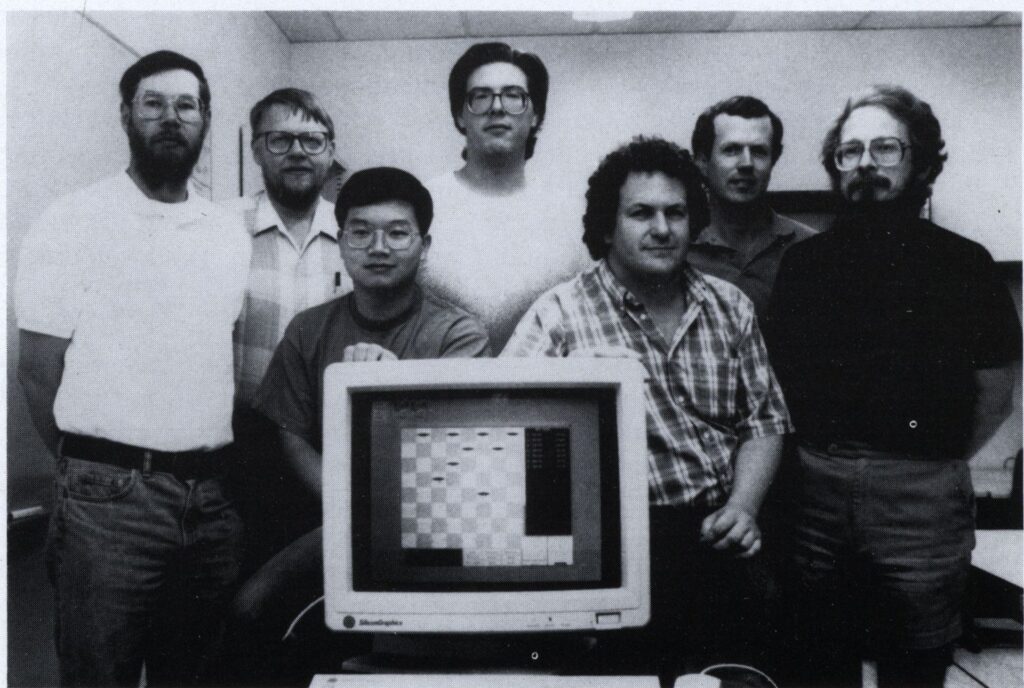 Photo of the University of Alberta’s Chinook program team. The Strong National Museum of Play, Rochester, New York.