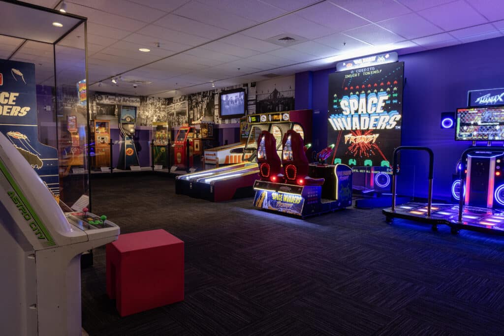 Infinity Arcade exhibit. The Strong National Museum of Play, Rochester, New York.
