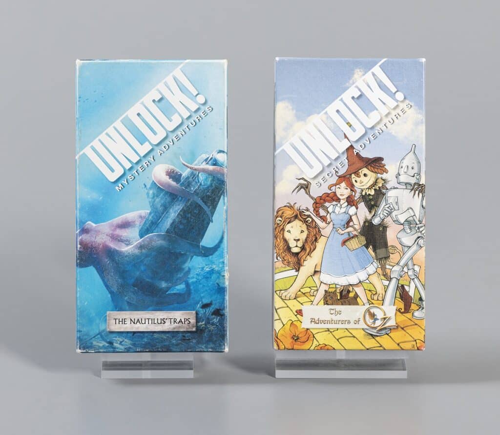 Unlock!: Mystery Adventures—The Nautilus’ Traps, 2017, and Unlock!: Secret Adventures – The Adventurers of Oz, 2018, The Strong National Museum of Play, Rochester, New York.