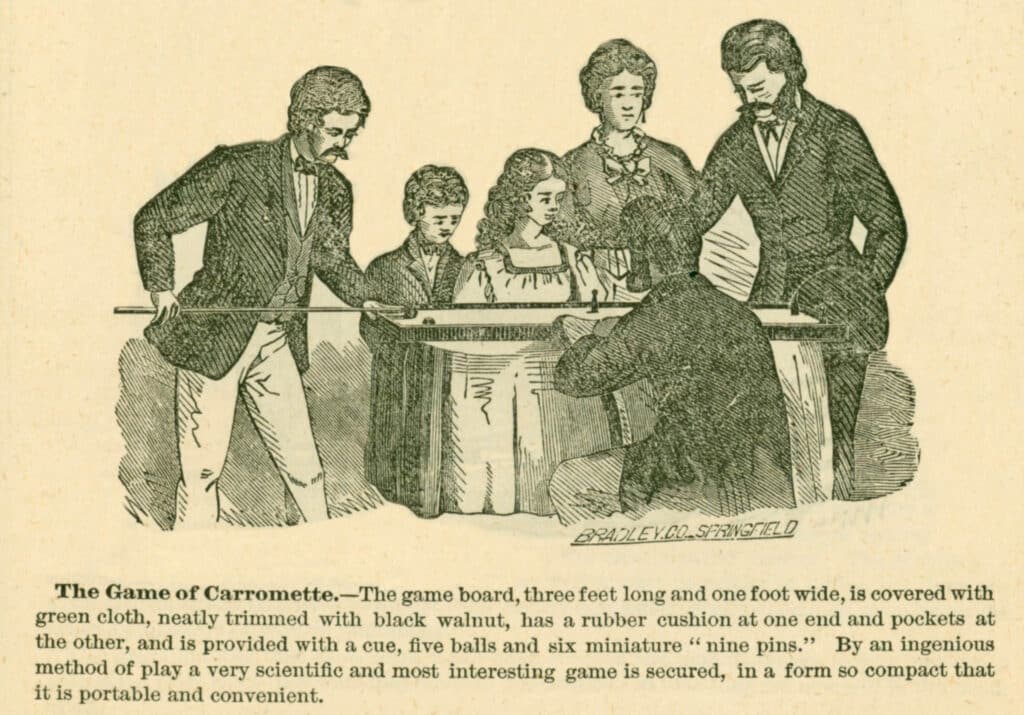 Illustration from a Milton Bradley Company catalog, 1873. The Brian Sutton-Smith Library and Archives of Play at The Strong National Museum of Play, Rochester, New York.