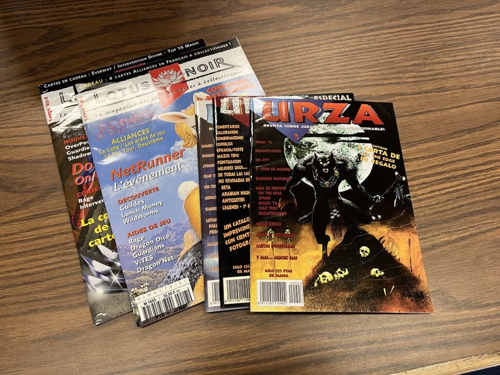 Foreign-language publications about collectible card games. The Brian Sutton-Smith Library and Archives of Play, The Strong, Rochester, New York.