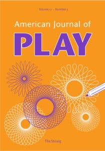 American Journal of Play Volume 17, issue 3 cover with spirograph art