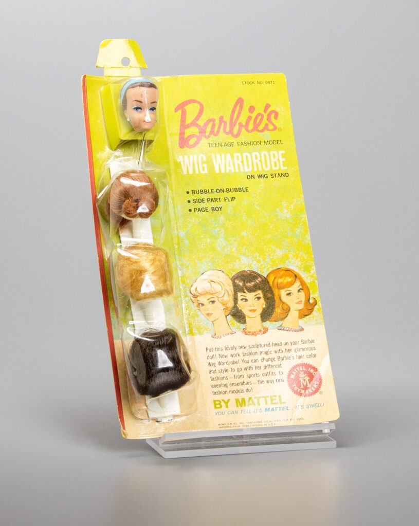 Barbie’s Teen-Age Fashion Model Wig Wardrobe, 1964, The Strong National Museum of Play, Rochester, New York.