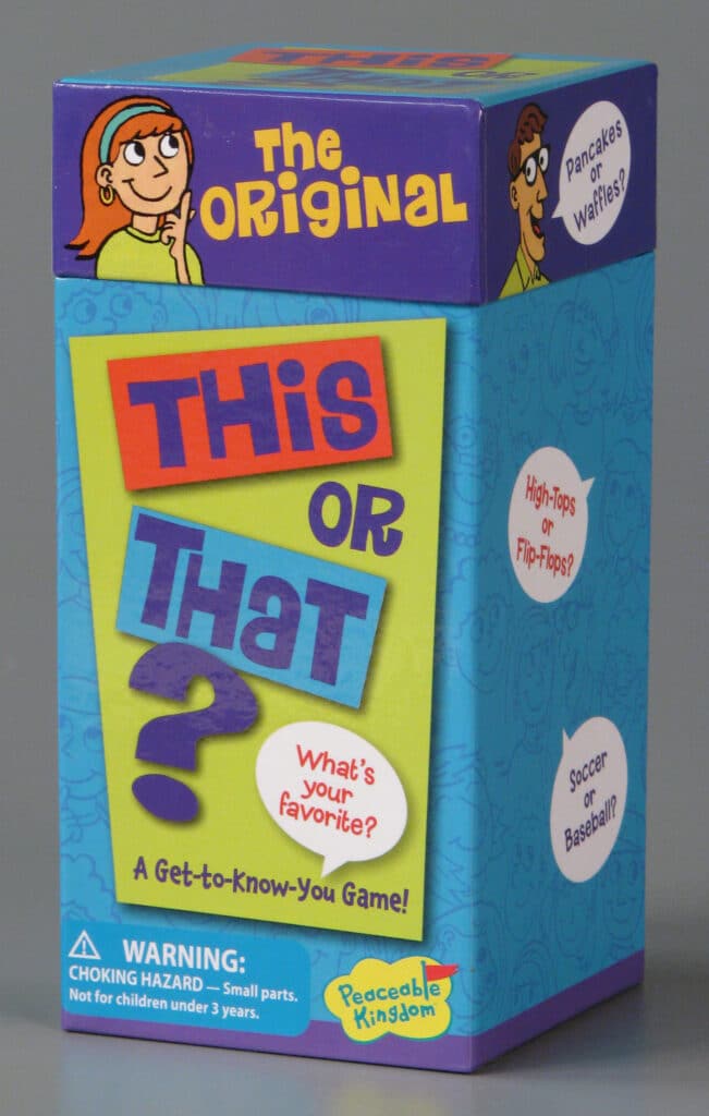 This or That Game Original, ca. 2011. The Strong, Rochester, New York.