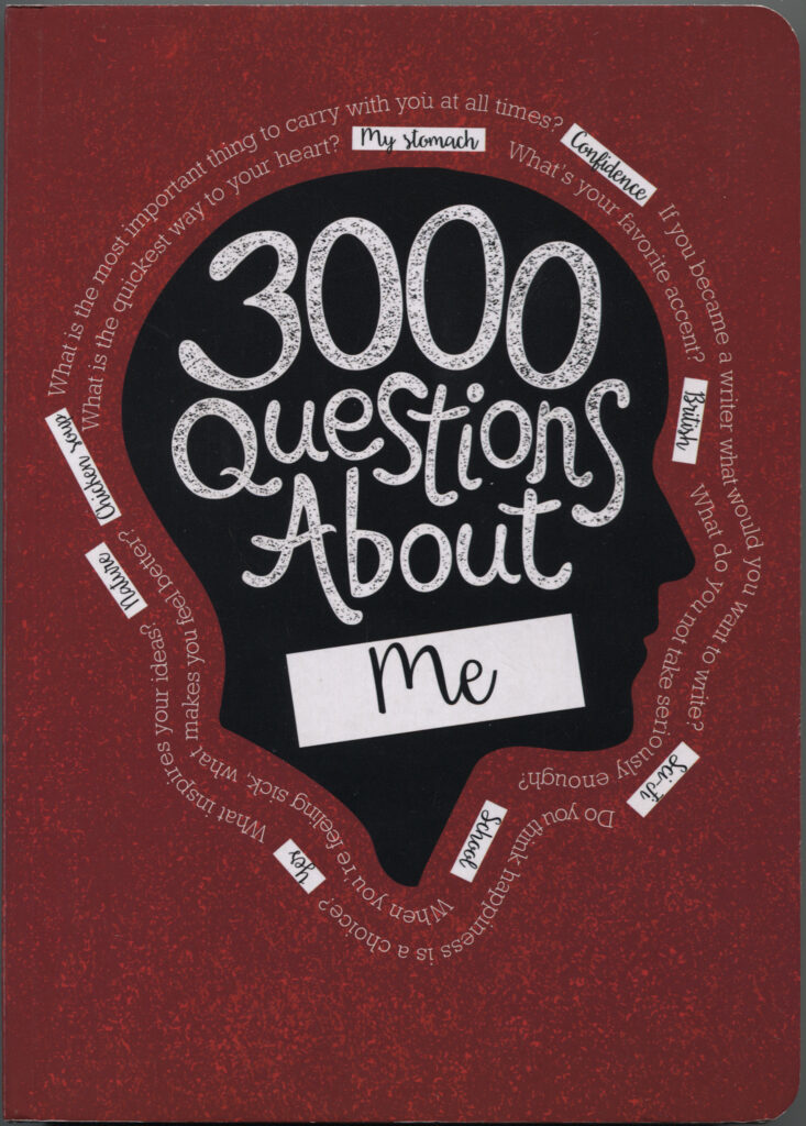 Cover of 3000 Questions About Me, 2018. Courtesy of the author.