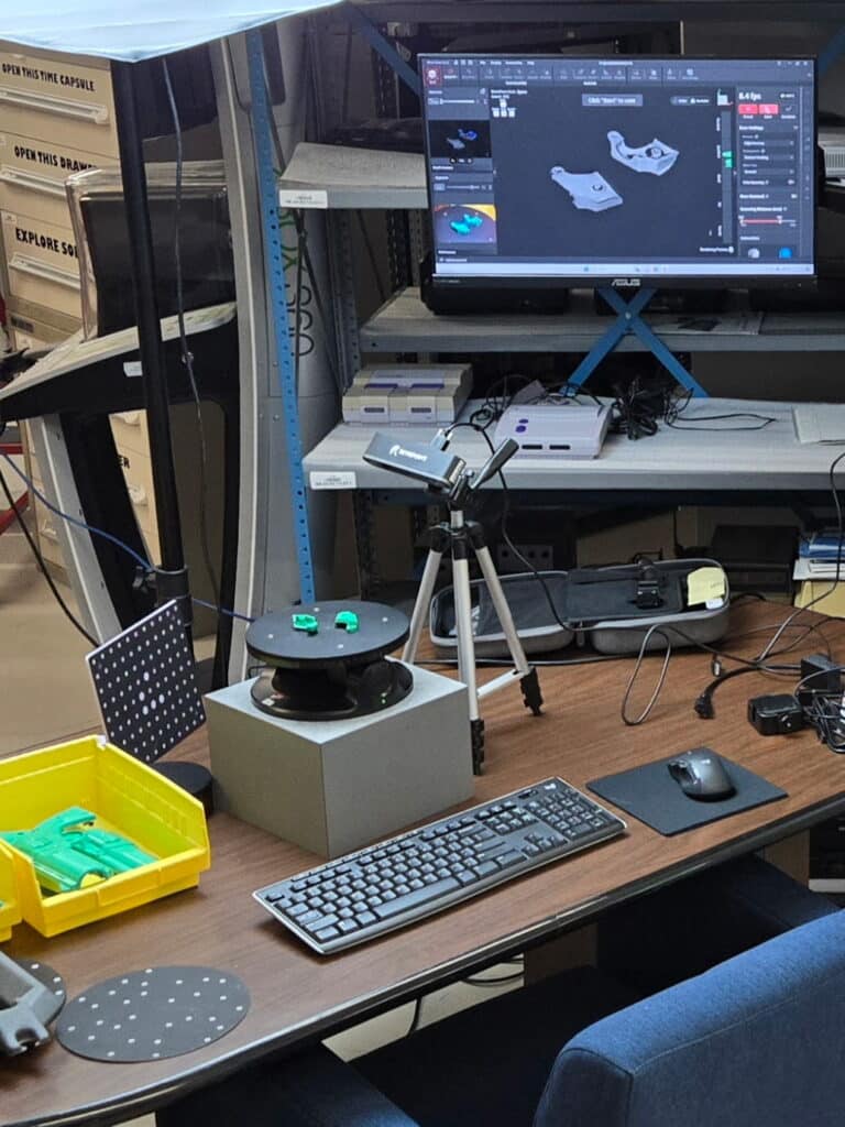 3D printing replacement gun for The Strong’s Quick ‘n Crash arcade game.