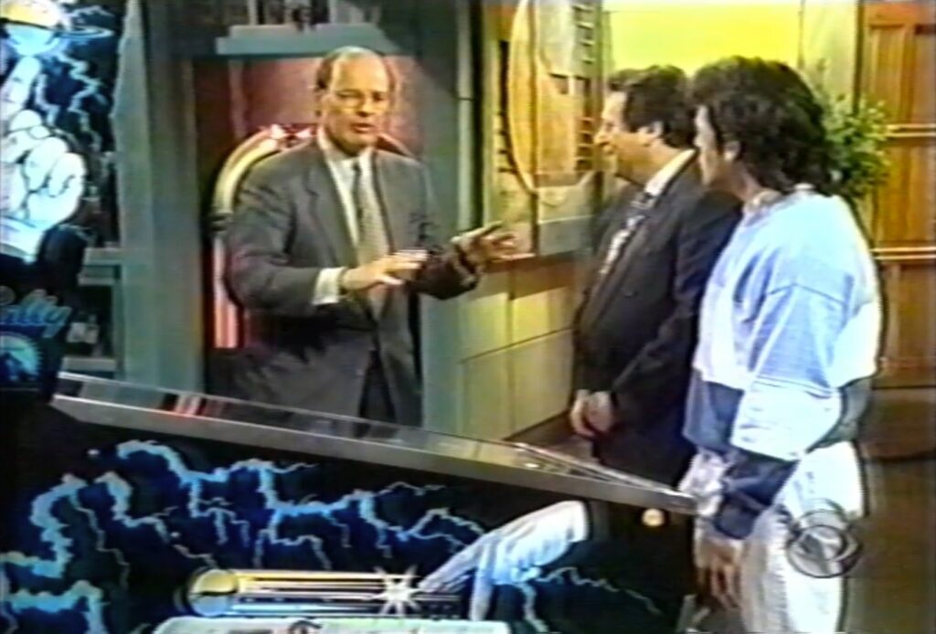 Screen capture of Steve Epstein on NBC’s The Today Show, 1992. The Brian Sutton-Smith Library and Archives of Play at The Strong National Museum of Play, Rochester, New York.