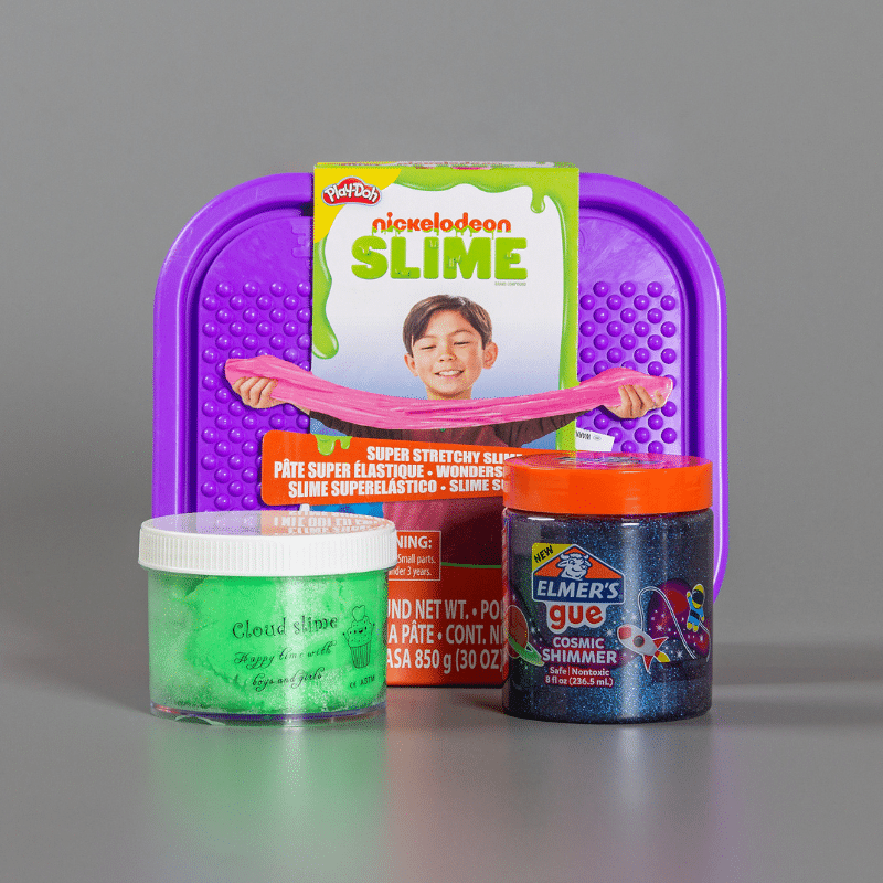 Photo of 3 different types of slime