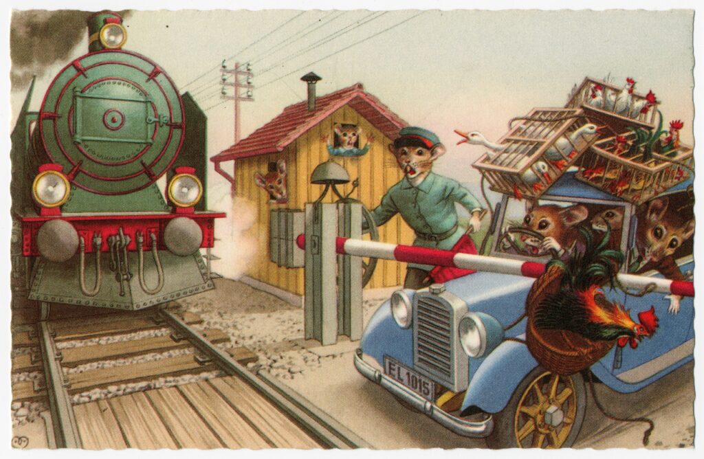 Mainzer Dressed Cat Postcards, 1940-1960, gift of Richard LeRoy in memory of Ruth Hanford Munn, The Strong, Rochester, New York.