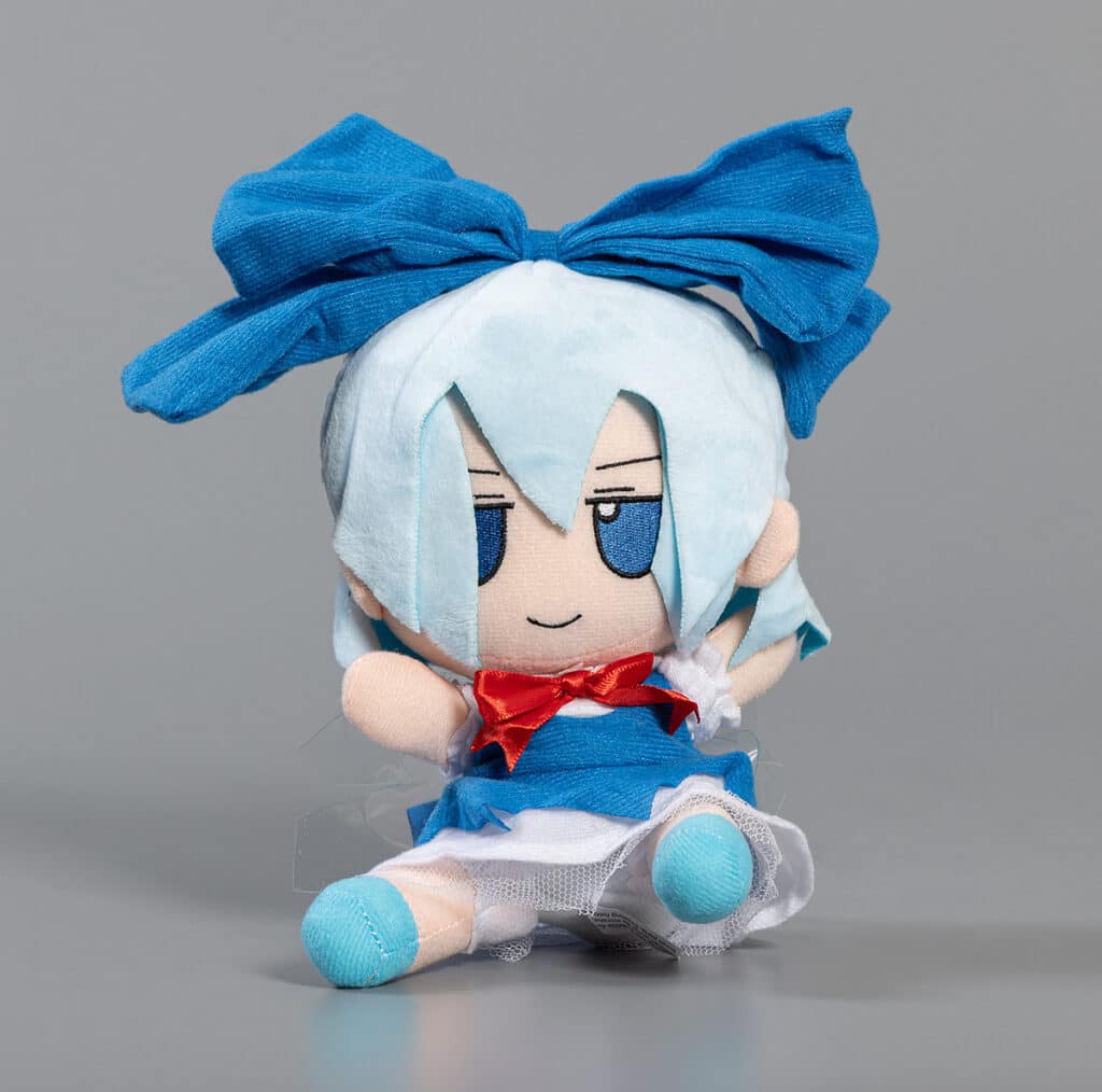 Japanese indie games doll with big blue bow