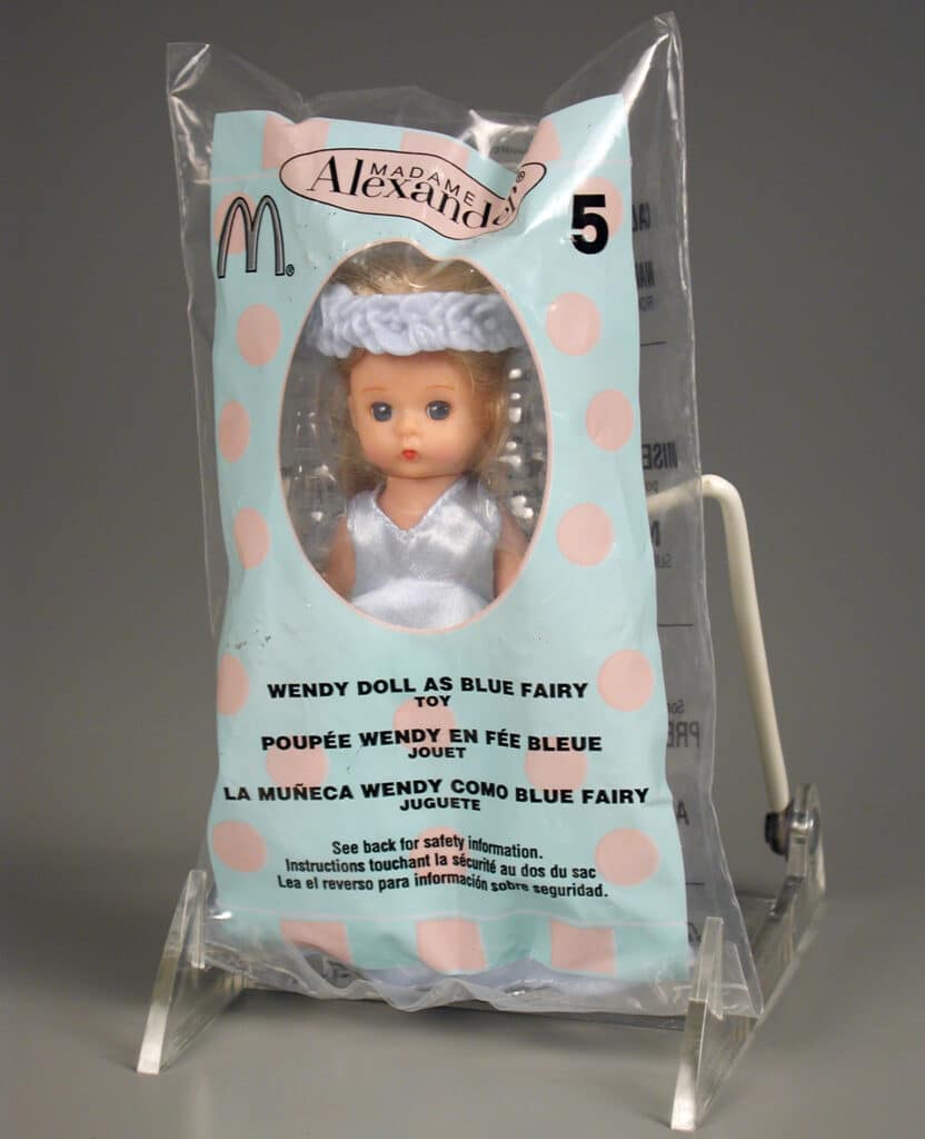 Madame Alexander Wendy doll as Blue Fairy, McDonald’s Happy Meal toy premium, 2004, gift of Patricia Wills, The Strong National Museum of Play, Rochester, New York.